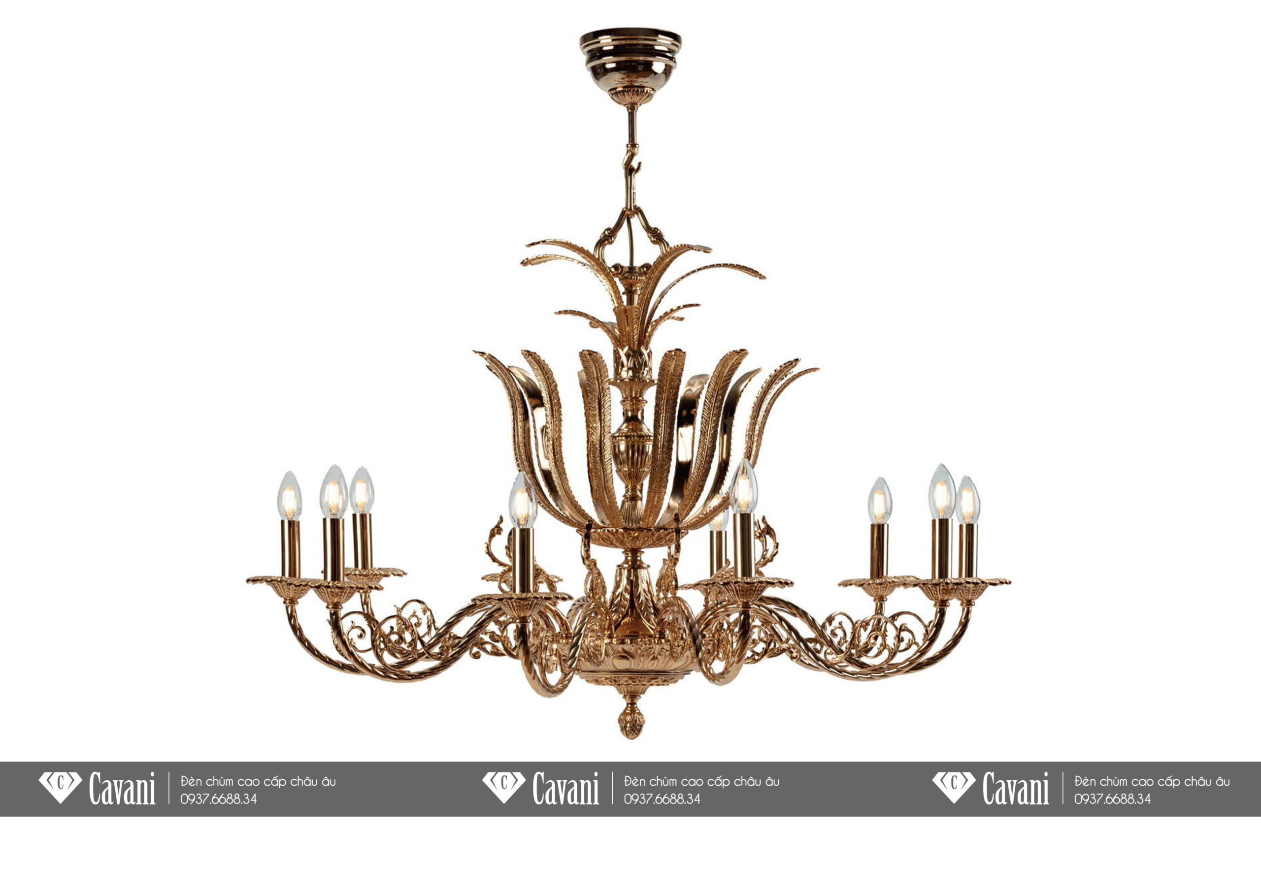 Đèn Chùm Cổ Điển nhập khẩu Châu Âu 2684/10