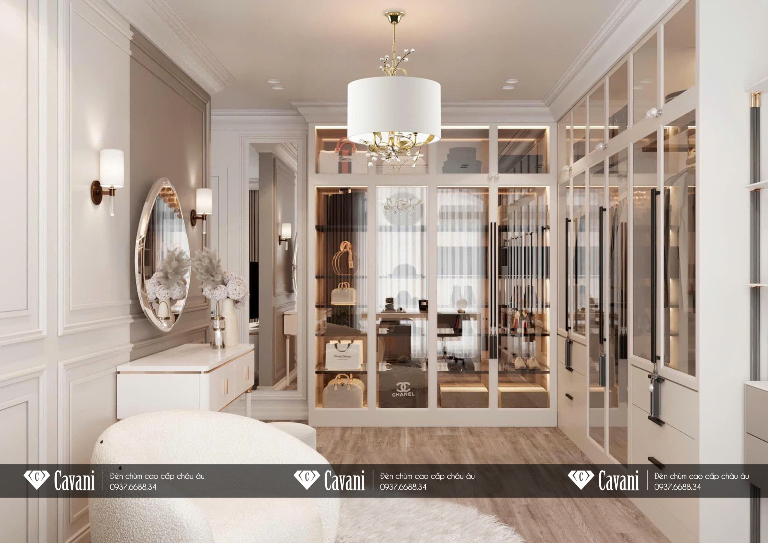 Đèn Chùm Hiện Đại Pha Lê Asfour 24962/044