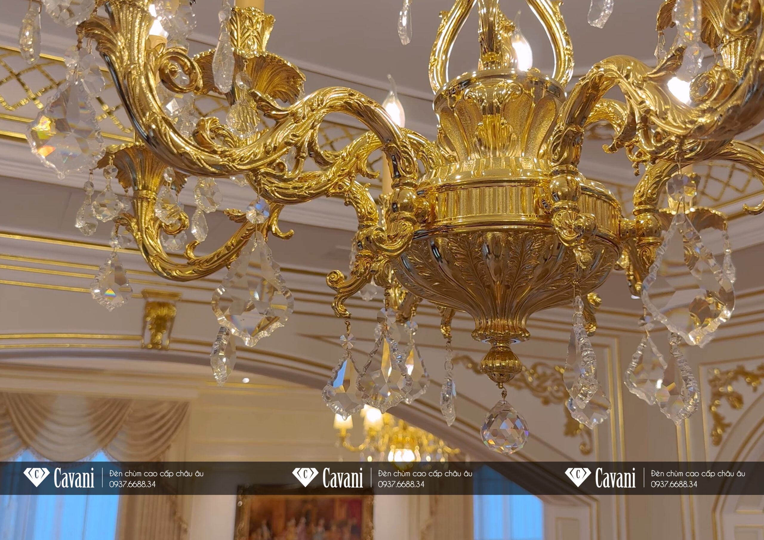 Đèn chùm cổ điển 793/6 Vẻ đẹp hoàn hảo qua từng chi tiết