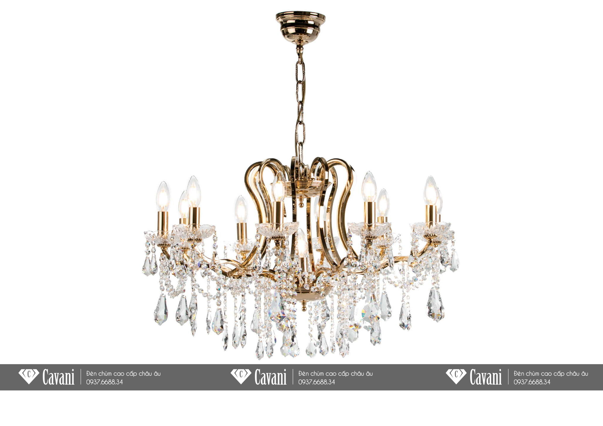 Đèn chùm cổ điển Châu Âu 324/10+1