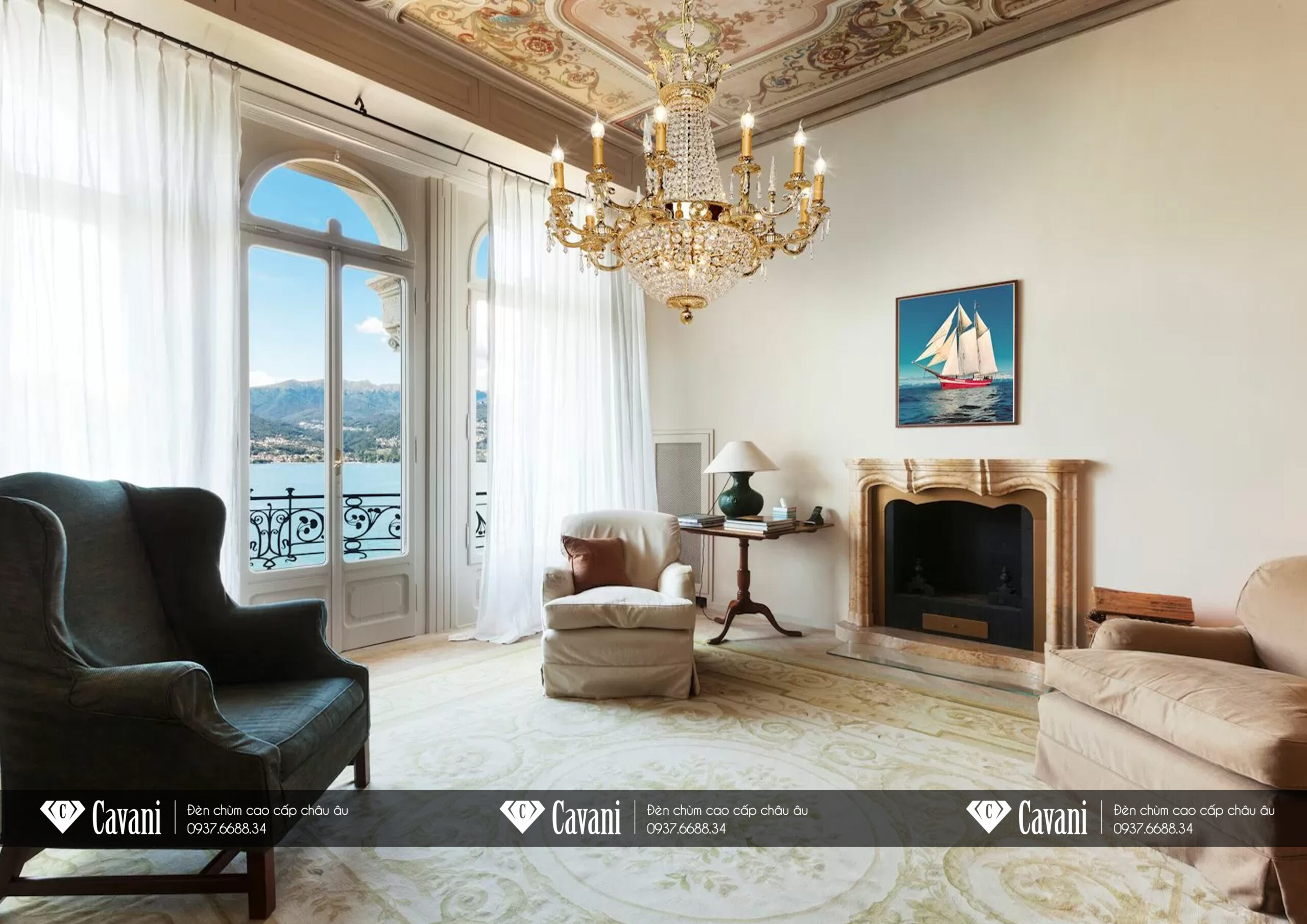 Đèn chùm cổ điển Possoni 096-12-6-1