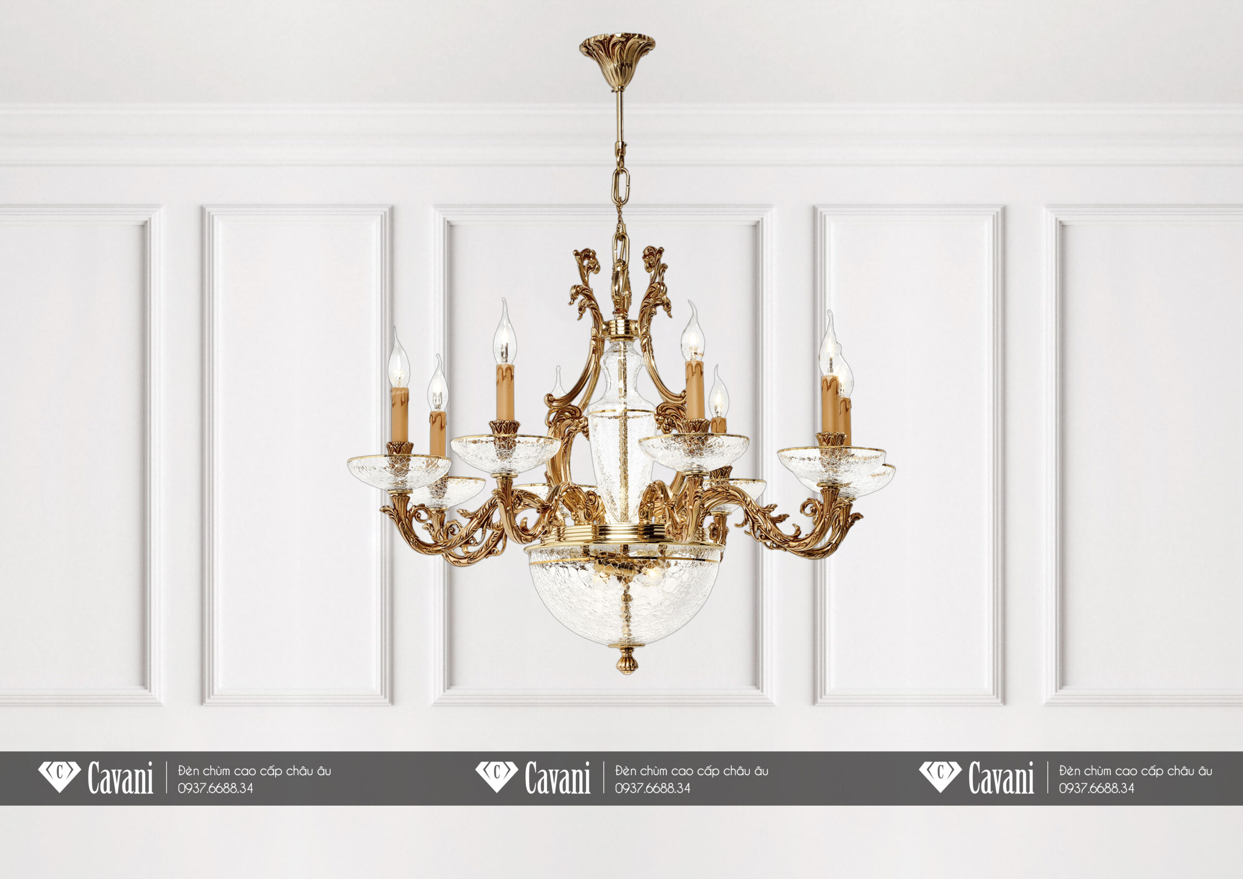 Đèn chùm cổ điển Possoni 1662/8+2