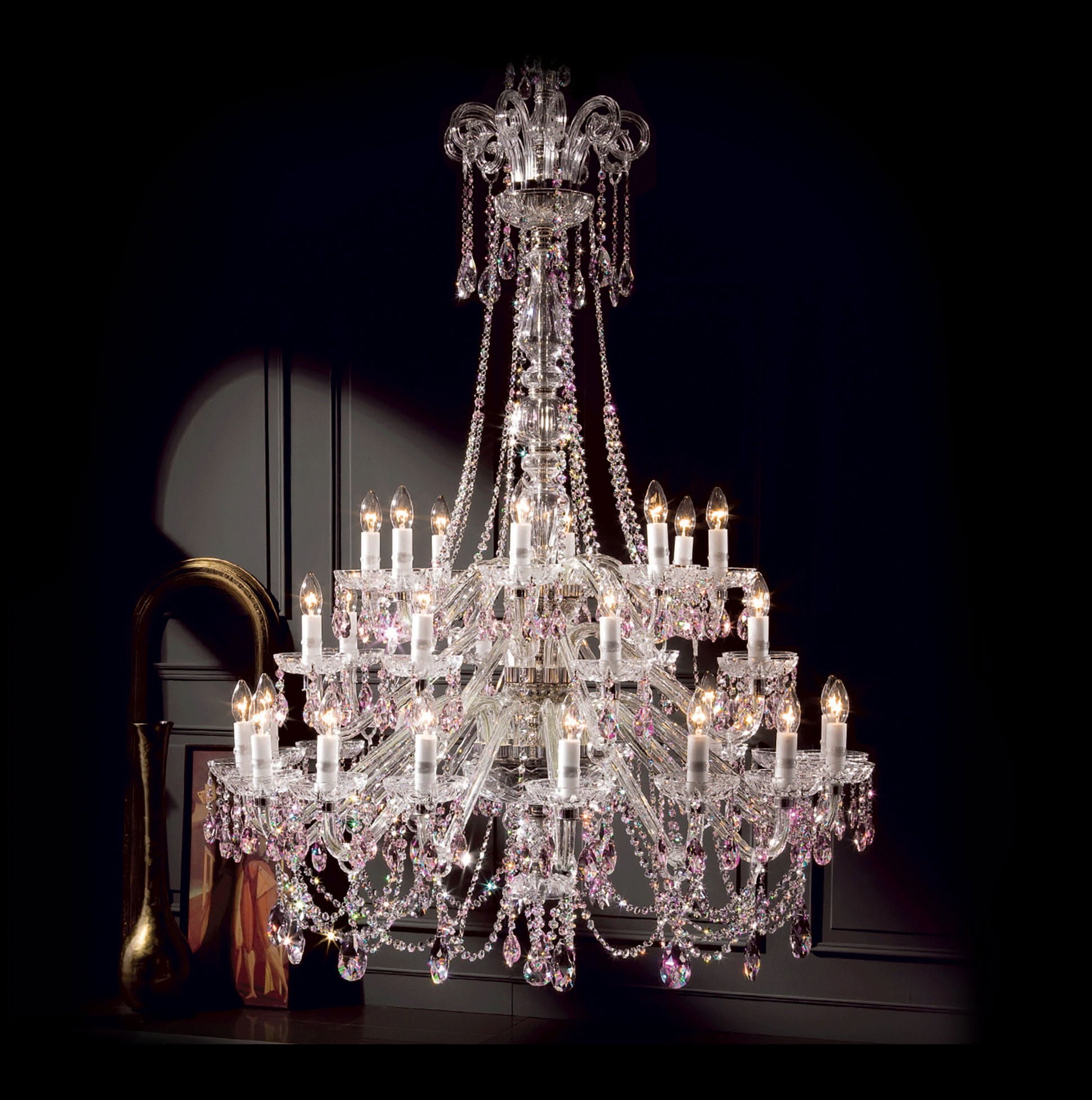 Đèn Chùm Pha Lê 98-7/16+8+8