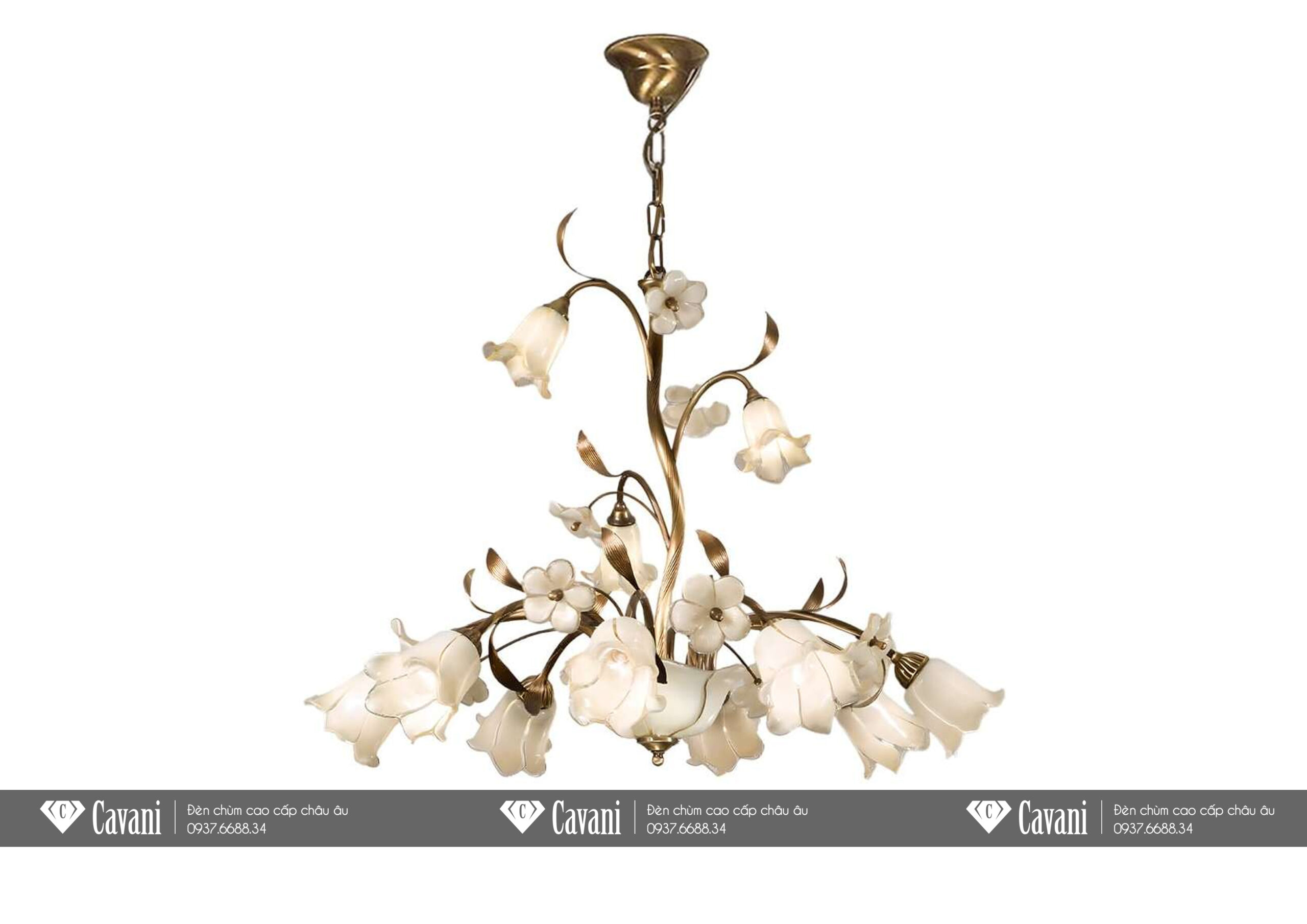 Đèn Chùm Cổ Điển Châu Âu Cao Cấp 24931/8+3