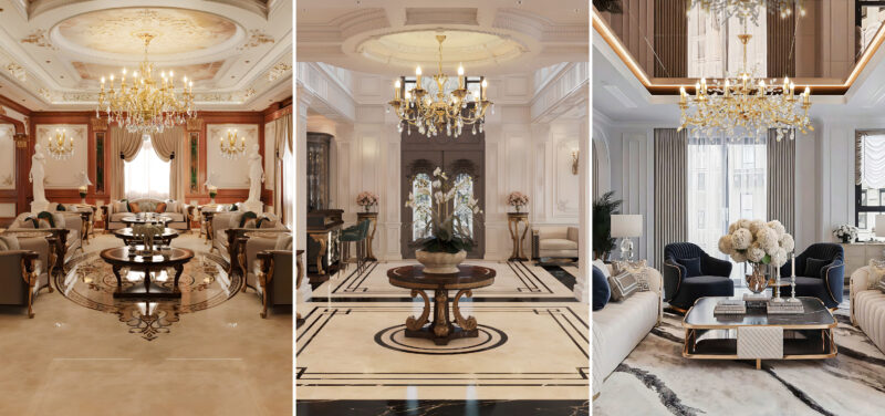 Lựa chọn đèn chùm cho các phong cách nội thất