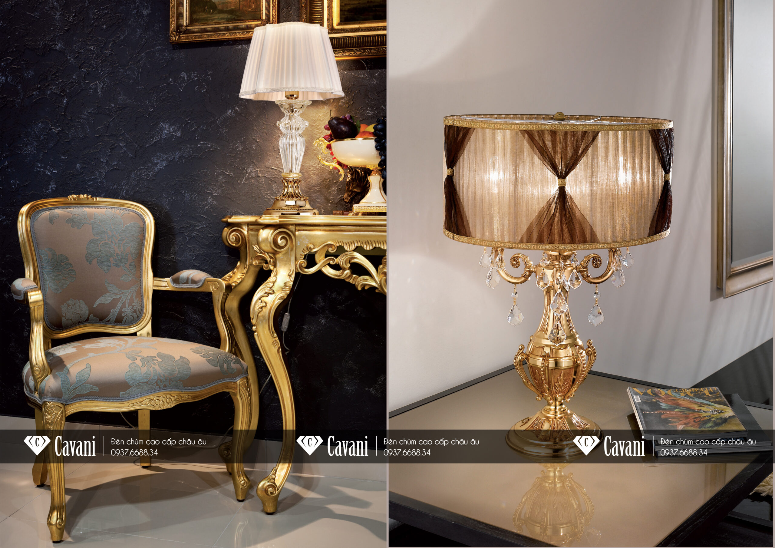 Các mẫu đèn bàn trang trí không gian đẳng cấp từ Châu Âu