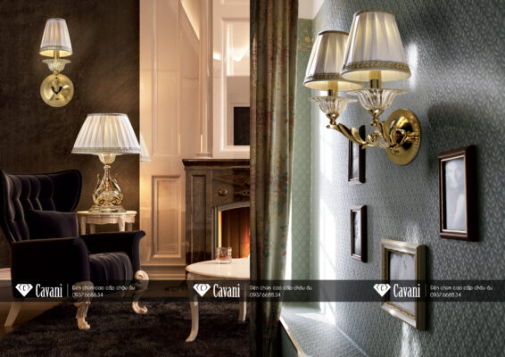 Các mẫu đèn trang trí Châu Âu trong cùng bộ sưu tập với thiết kế đồng bộ