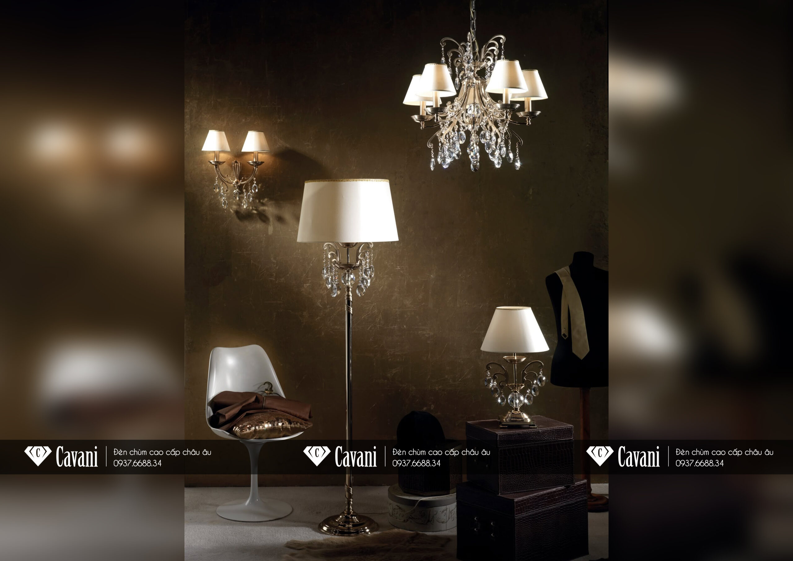Các mẫu đèn trang trí Châu Âu với thiết kế đồng bộ xuyên suốt