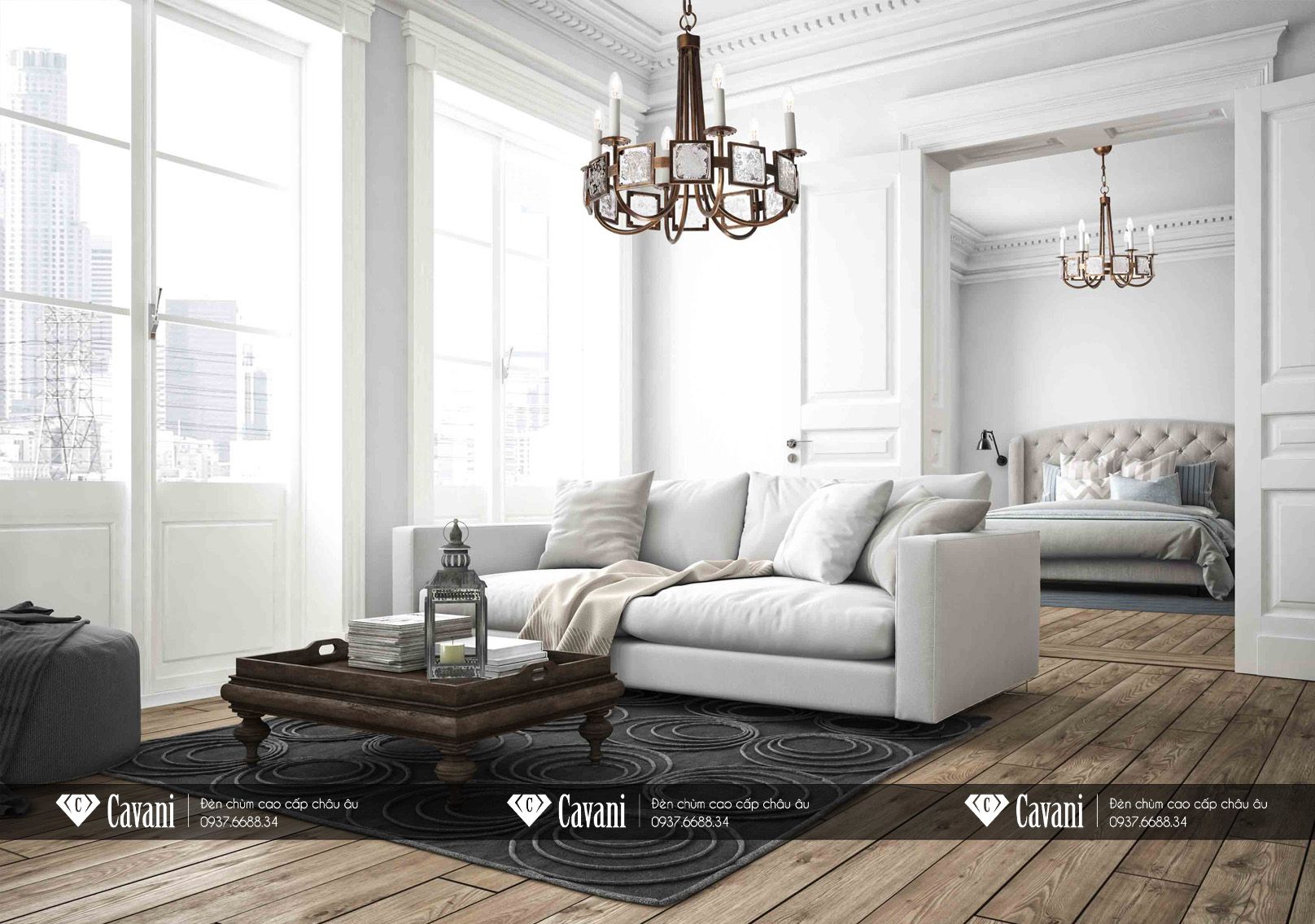 Đèn Chùm Nhập Khẩu Sang Trọng Stillux 20833/6